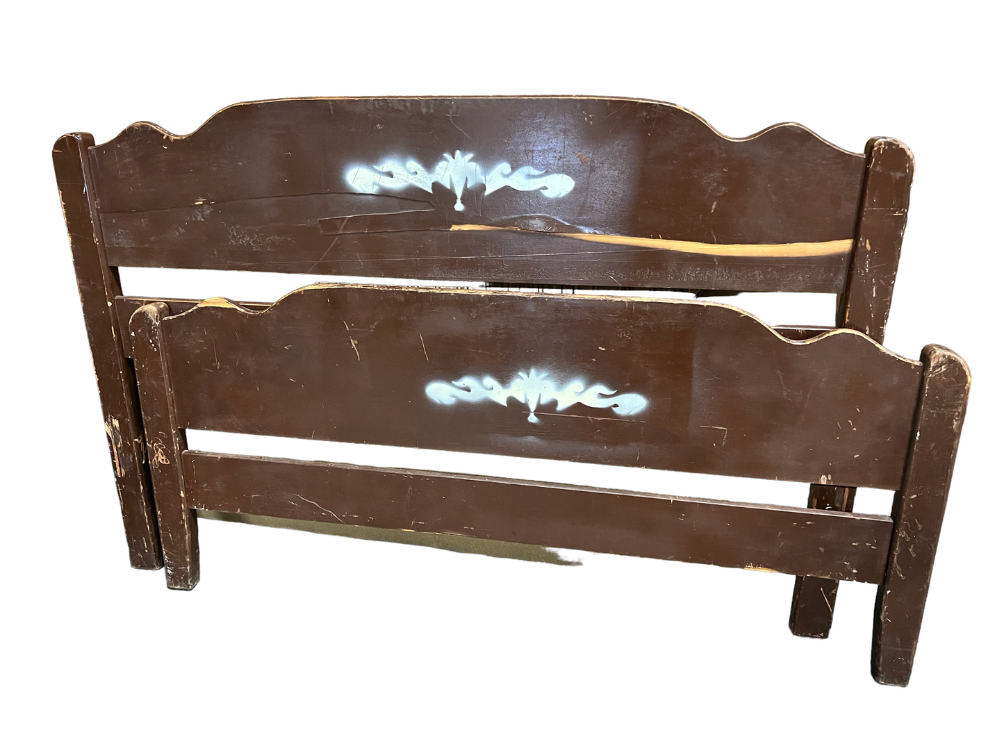 Mission style headboard/footboard