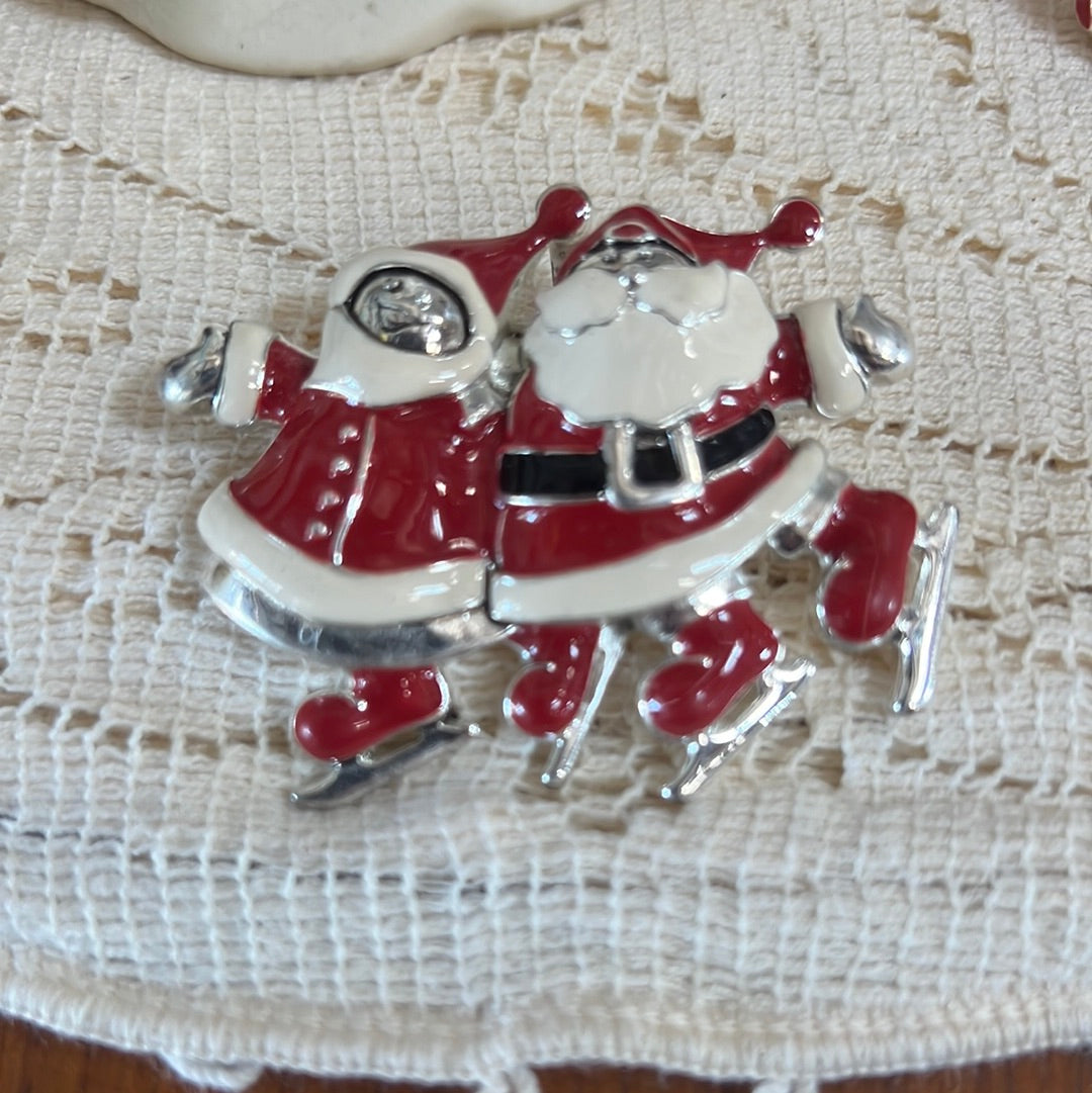 Holiday Scarf Slider/Pin Brooch