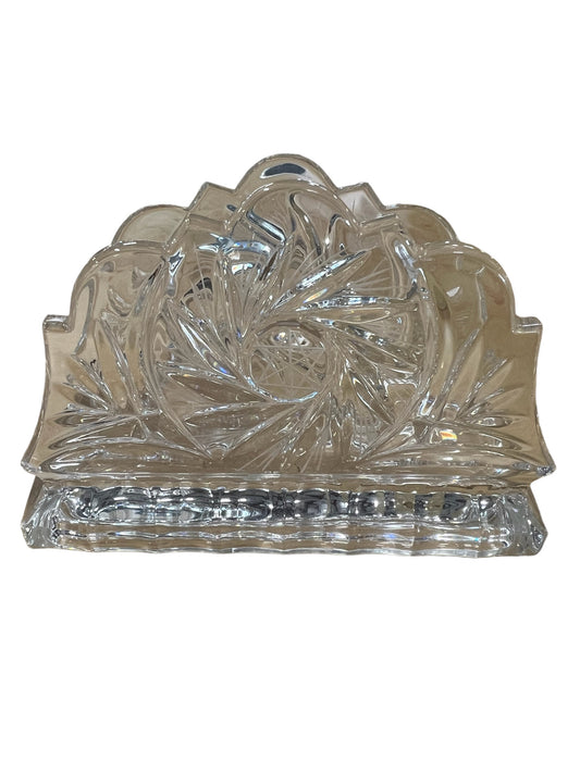 Vintage Crystal Napkin holder by Zajecar