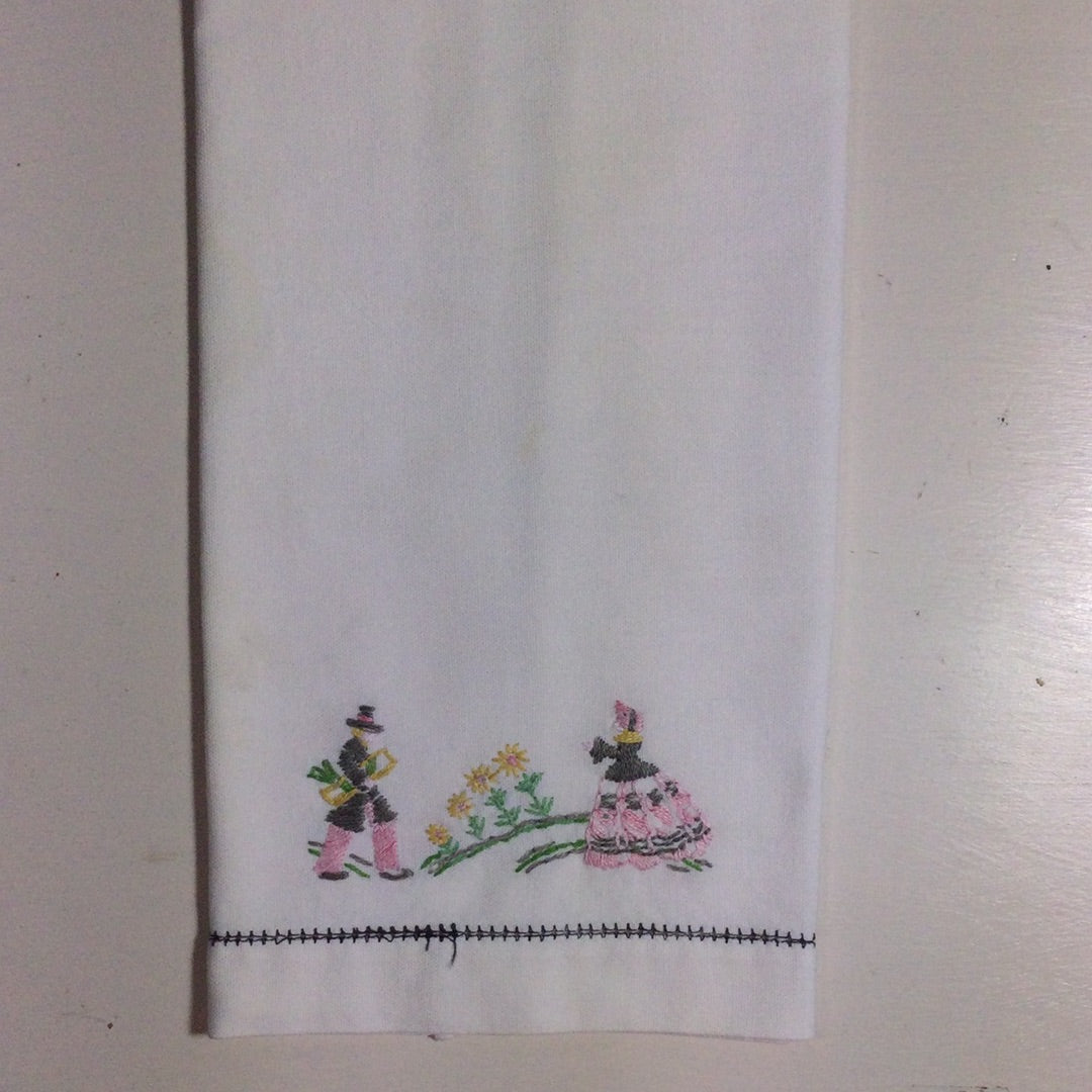 Hand Embroidered Tea Towel