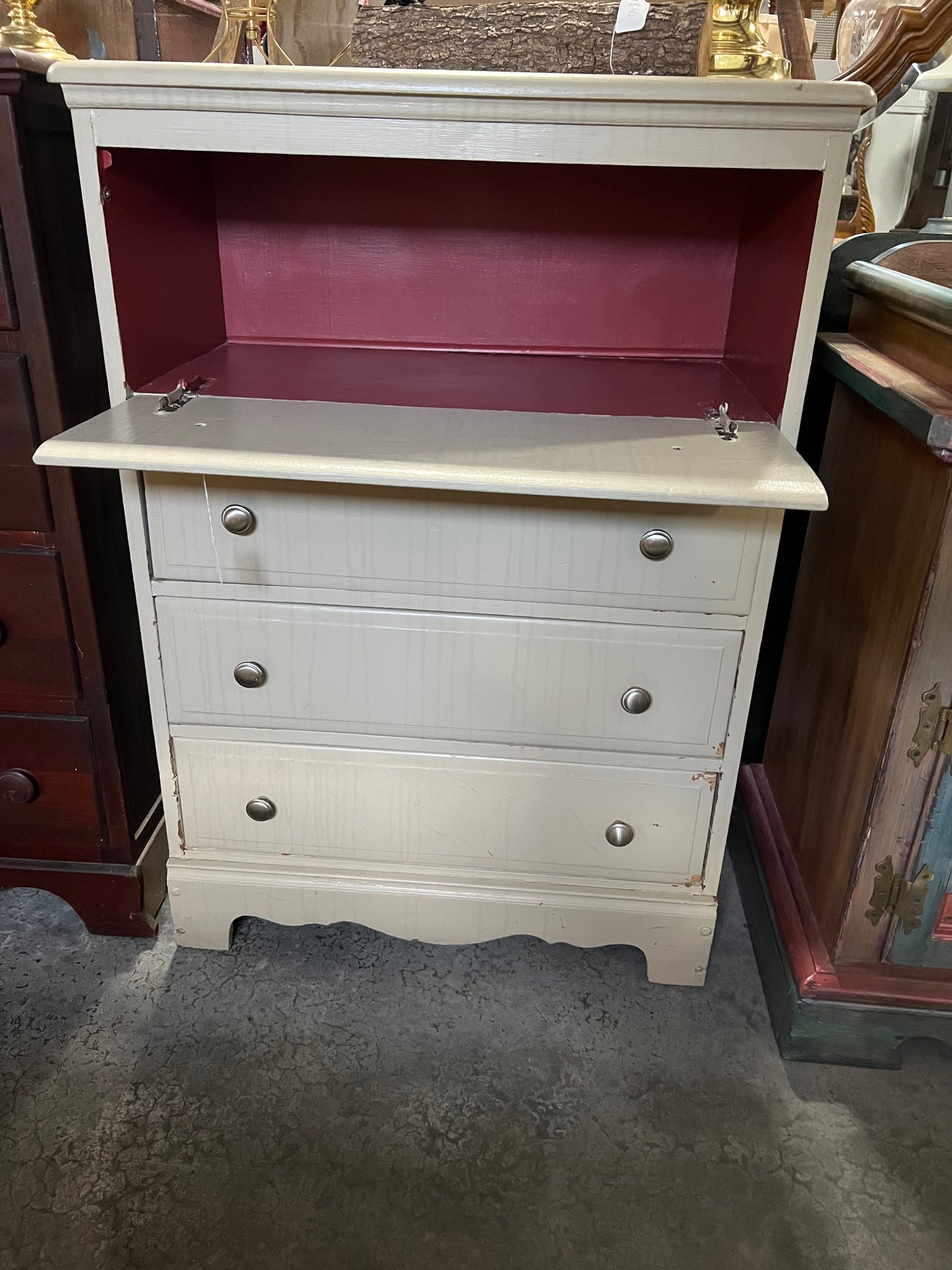 Mid-Century Secretary Chest of drawers