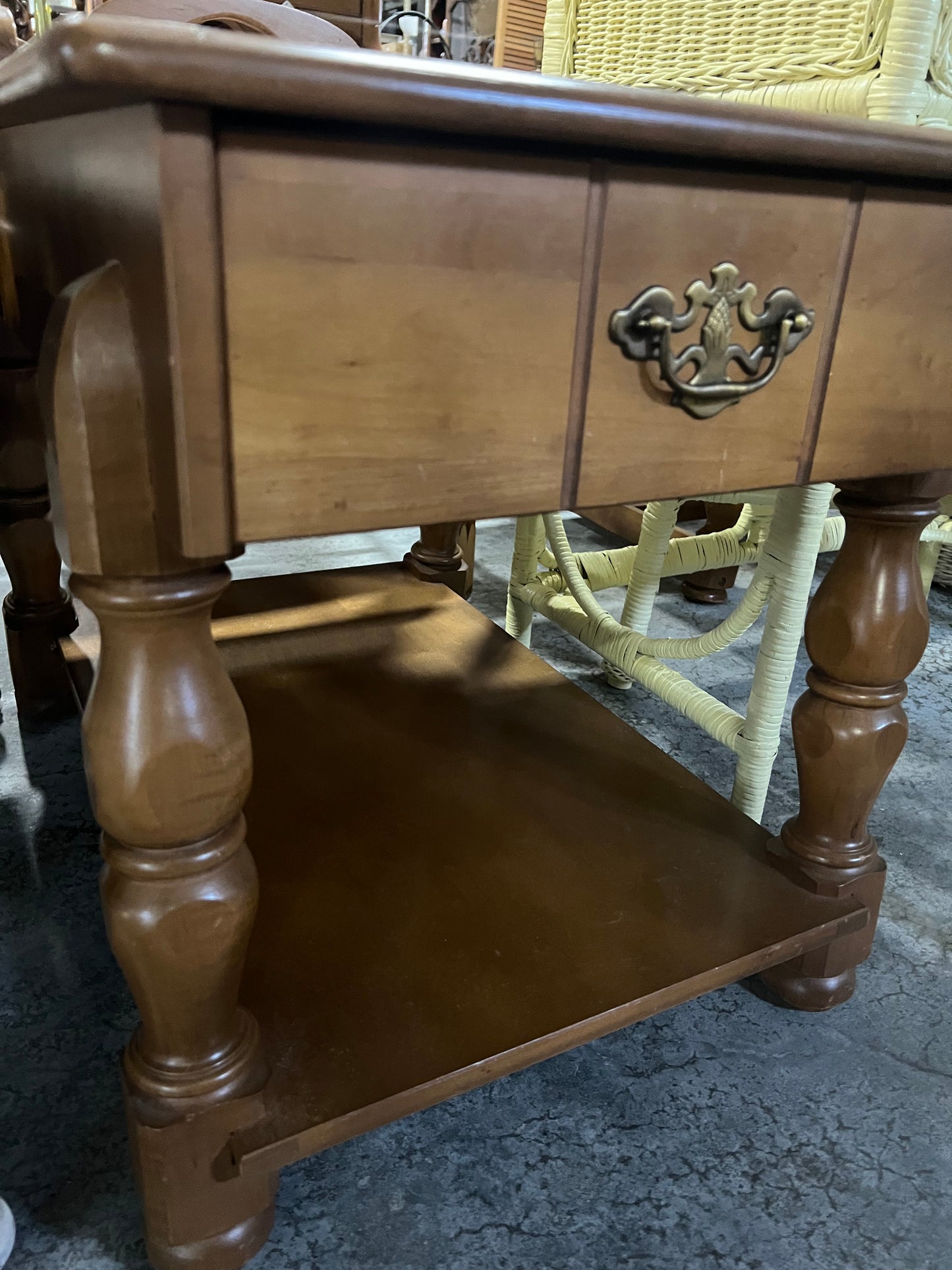 Mid Century Maple side table