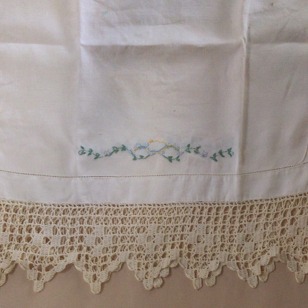 Hand Embroidered Linen Table Runner