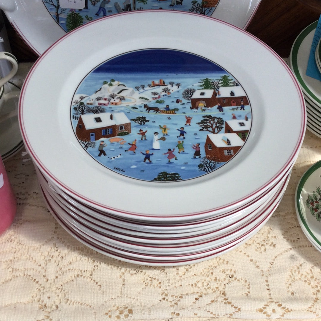 Naif Christmas Dinner Plate