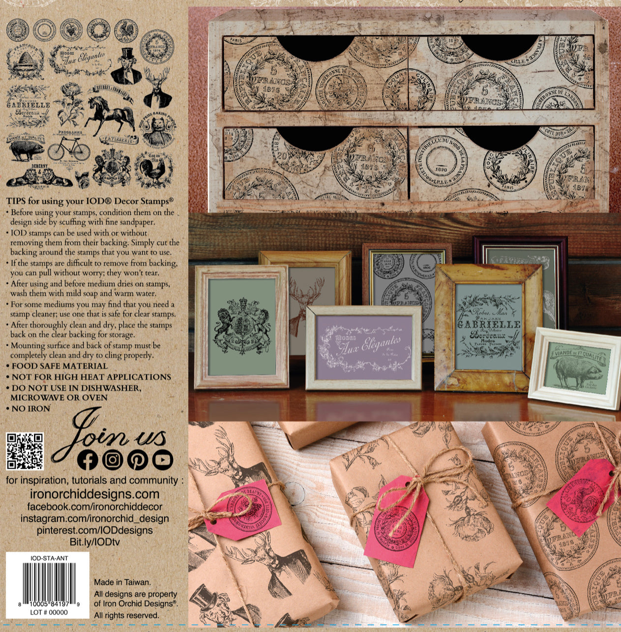 Antiquities Iron Orchid Designs Stamp set