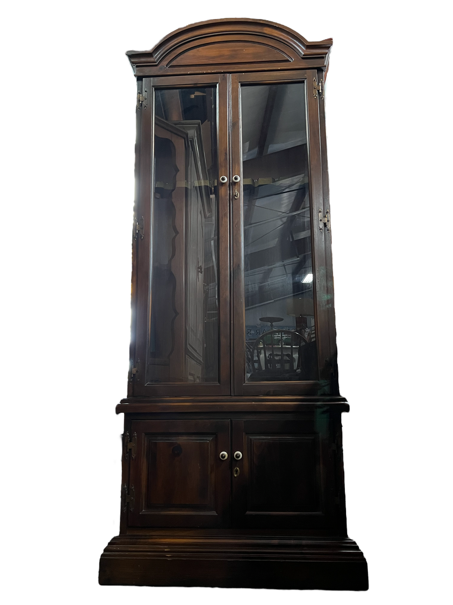 Solid Wood Locking Gun Cabinet