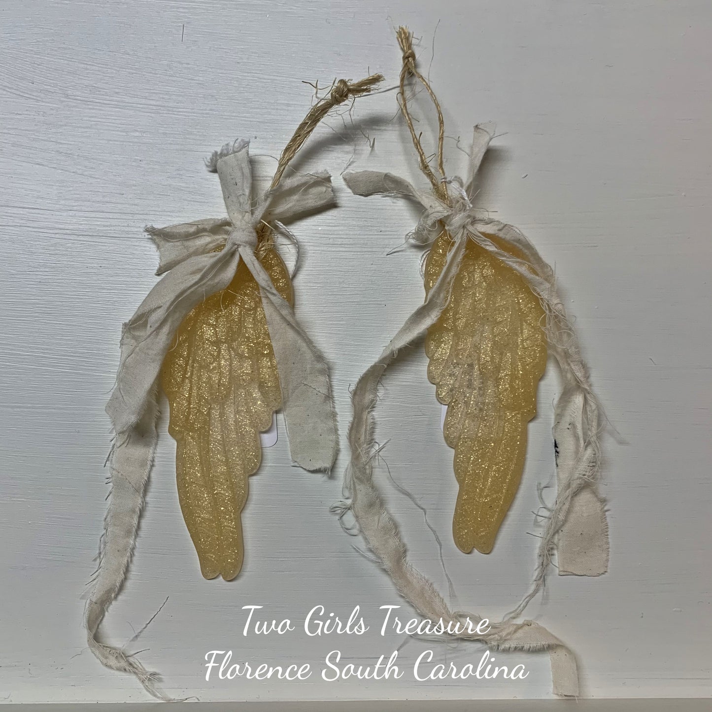 Angel Wings Christmas Memory ornaments