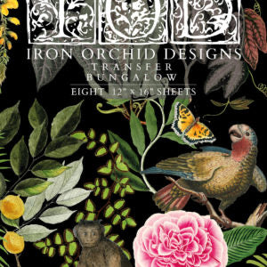 Bungalow Iron Orchid Designs Transfer set