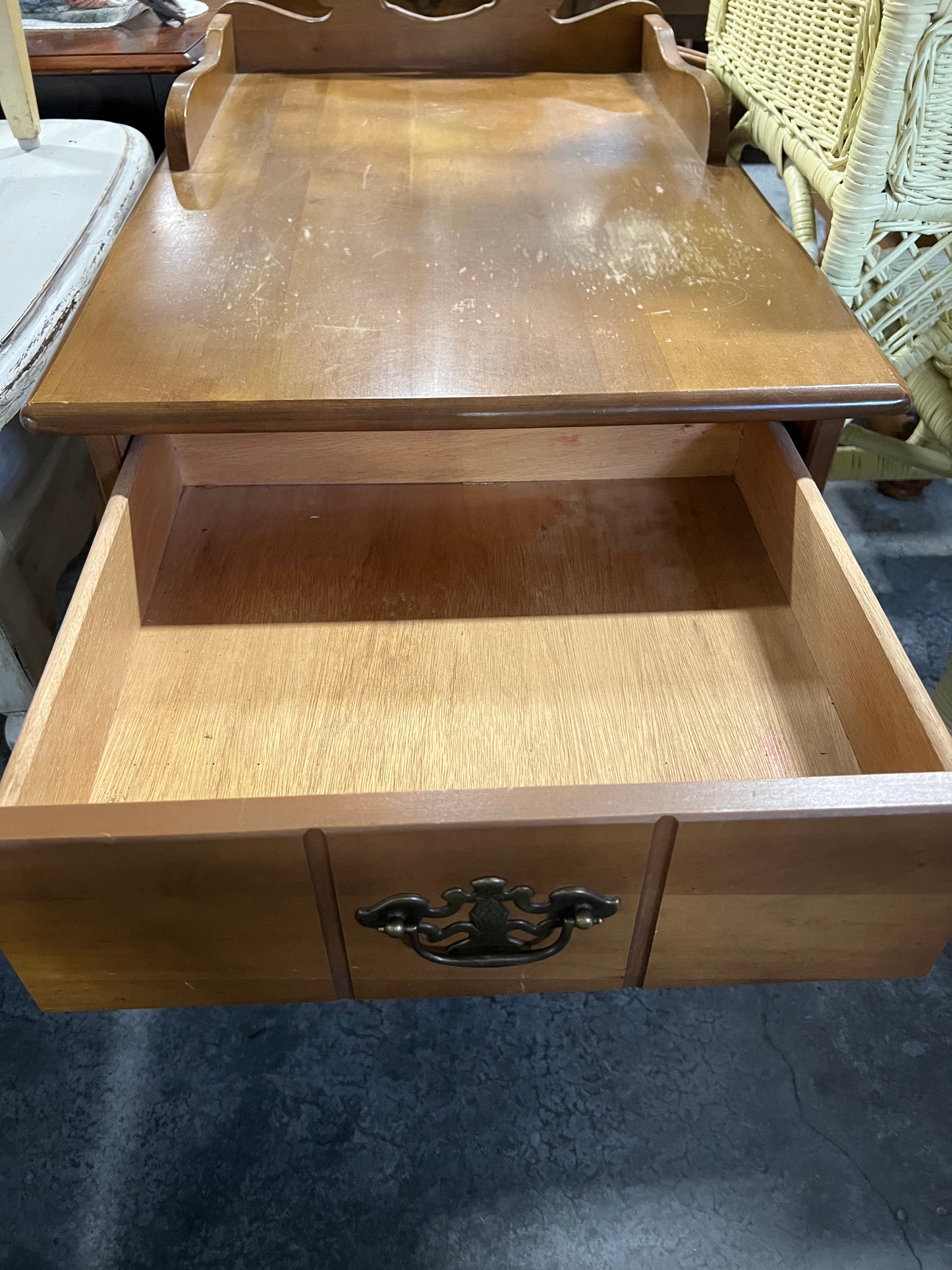 Mid Century Maple side table