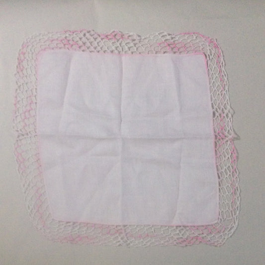 Doily-Light Pink Linen and Crochet