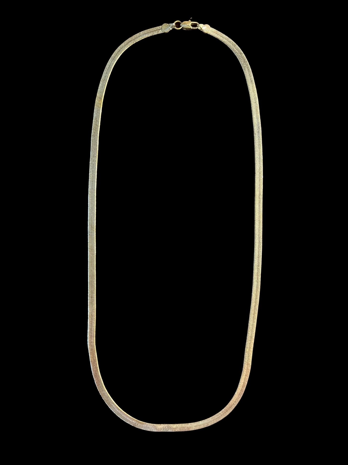 Silver Herringbone Necklace