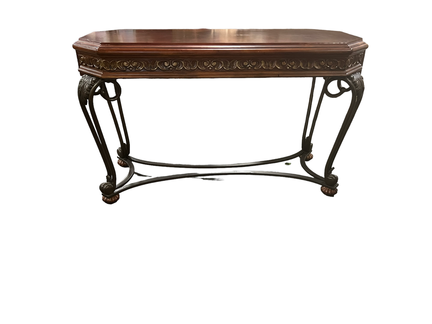 Iron & Wood Console Entry Table