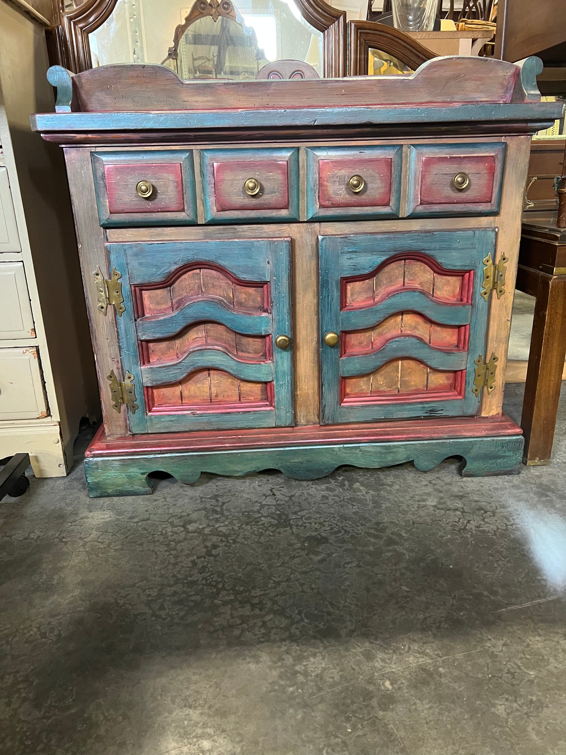 Refinished Dry Sink with Chalk Paint 