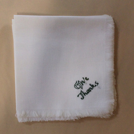 Give Thanks Embroidered Napkins