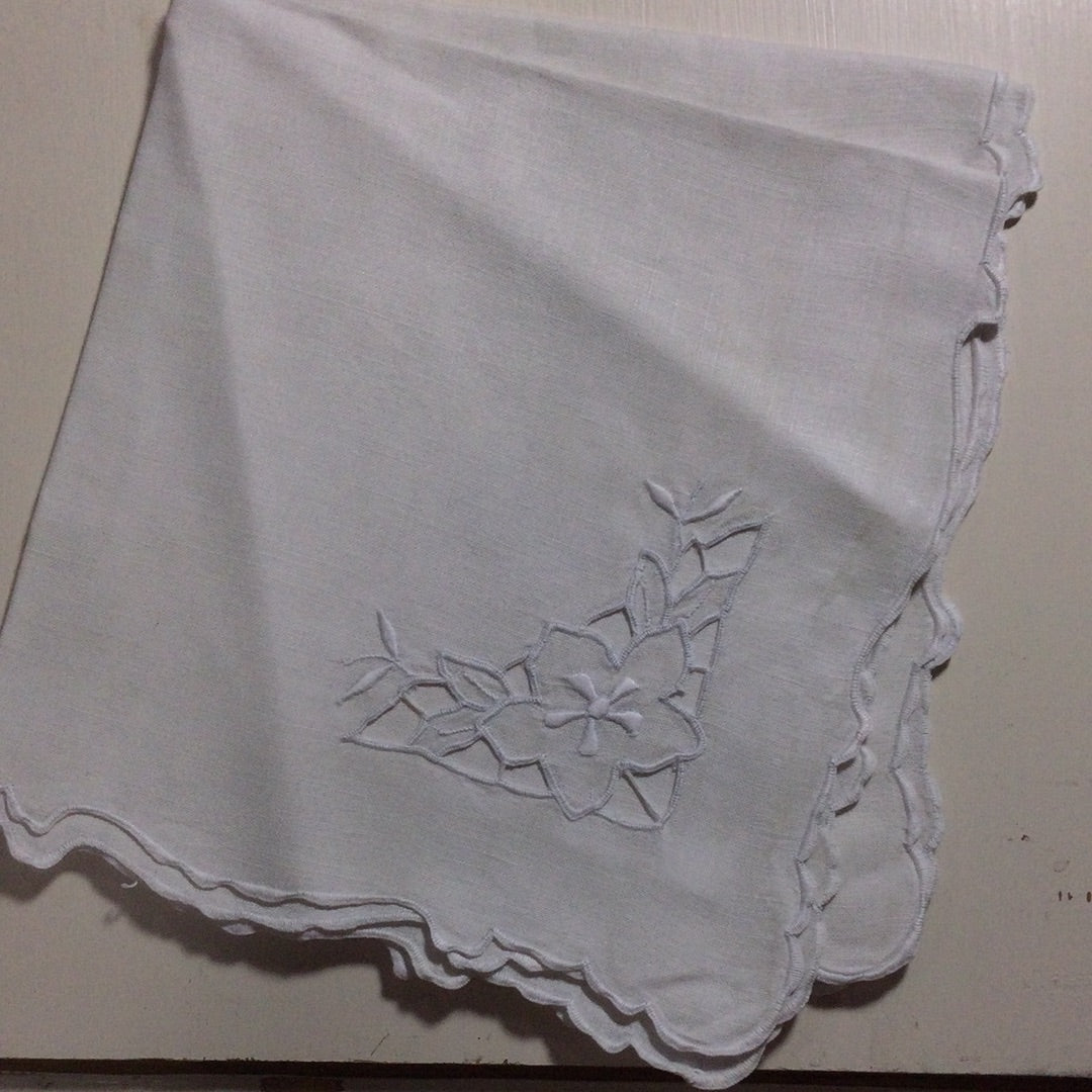 Set of 2 Embroidered Linen Napkins