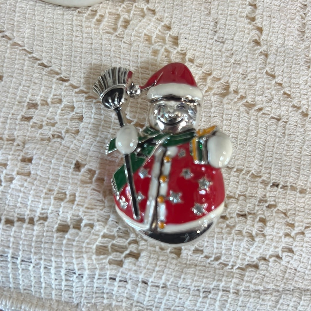 Holiday Scarf Slider/Pin Brooch