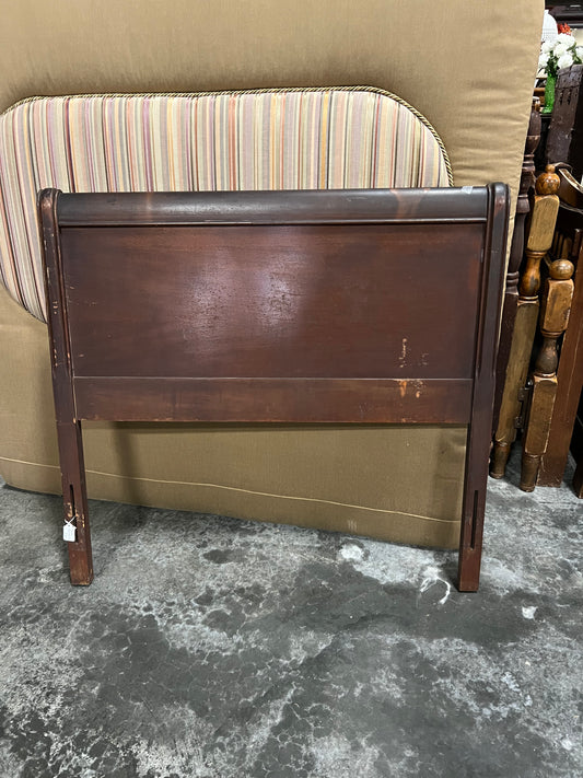 Sleigh style Mahogany twin Headboard