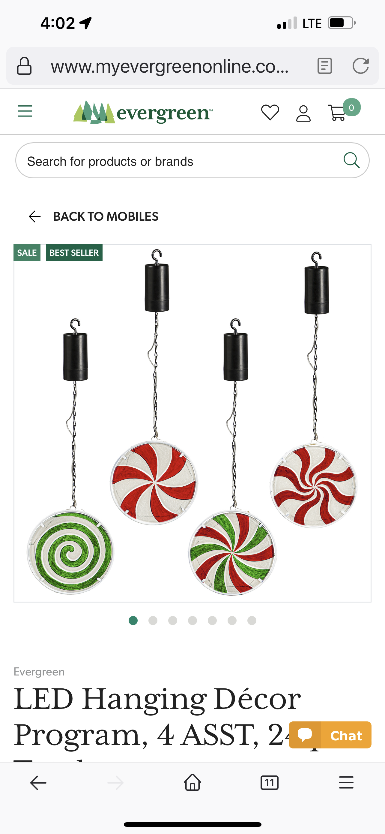 Hanging LED Christmas Candy