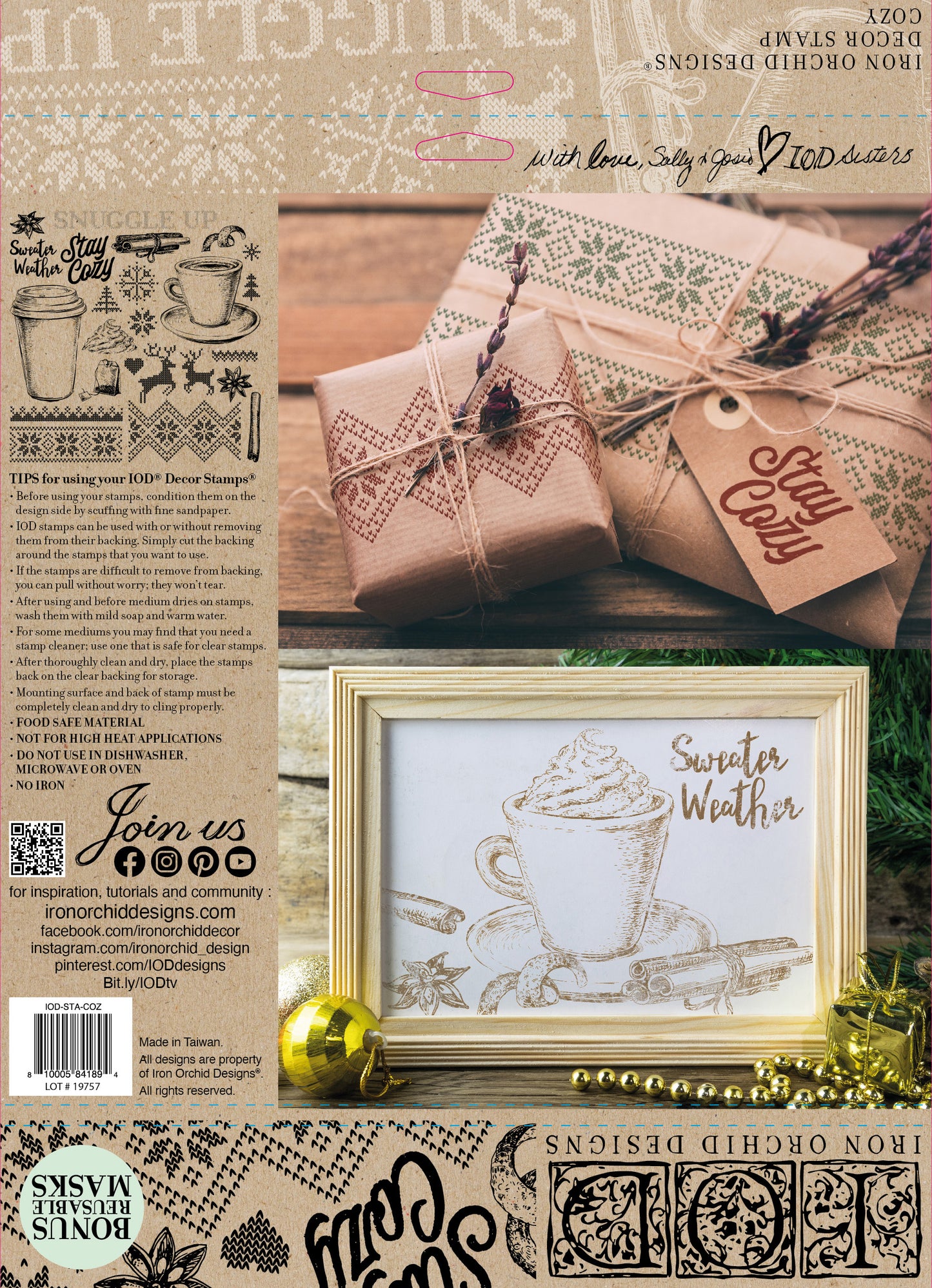 Cozy Iron Orchid Designs Stamp Set