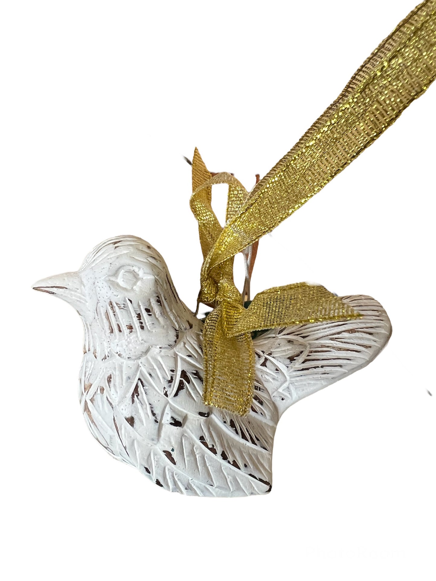 Wooden Blue Bird Silver Bird White Bird Hand carved hanging ornament decoration