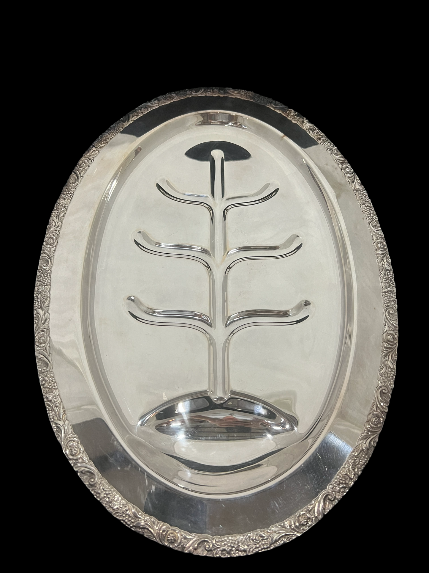 Tree of Life Silver Plated server