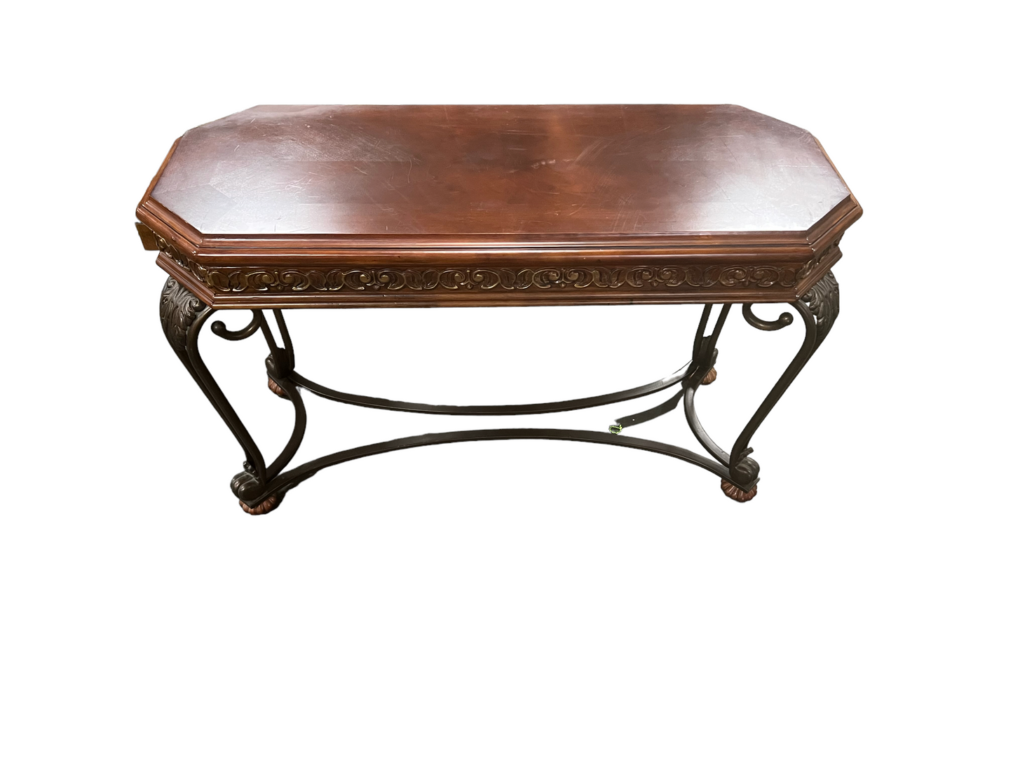 Iron & Wood Console Entry Table