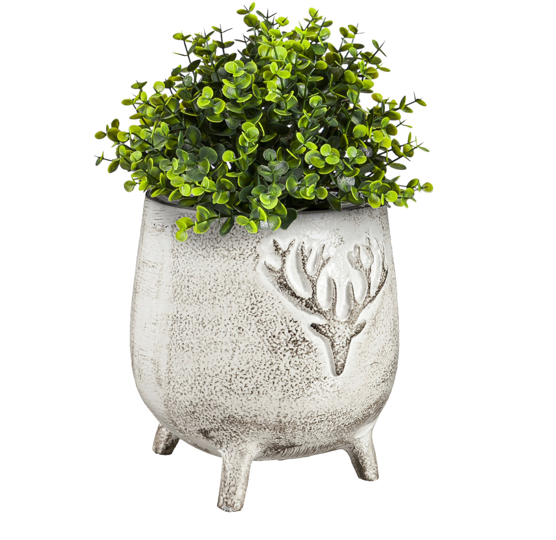 Cast Metal Stag Planter with feet