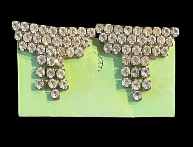 Vintage Rhinestone Necklace and Earrings