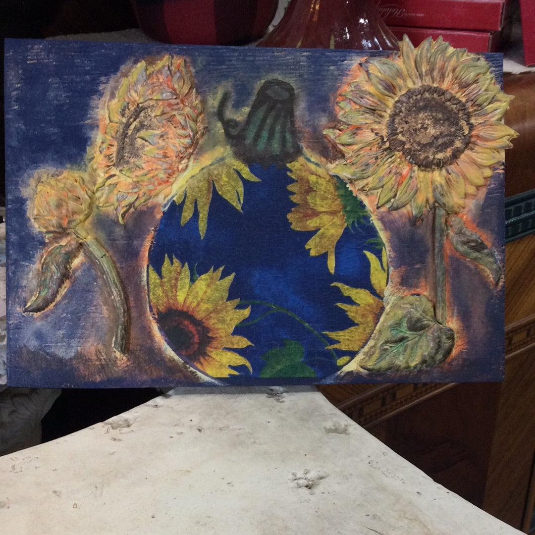 Fall Sunflower and Pumpkin Gallery board