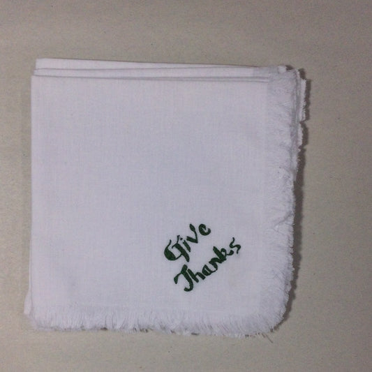 Give Thanks set of 6 Dinner Napkins