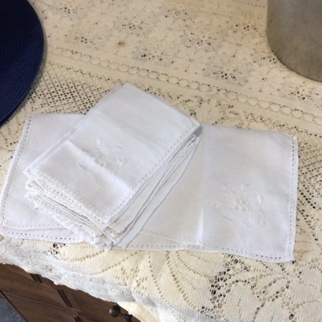 Set of 7 Linen Napkins