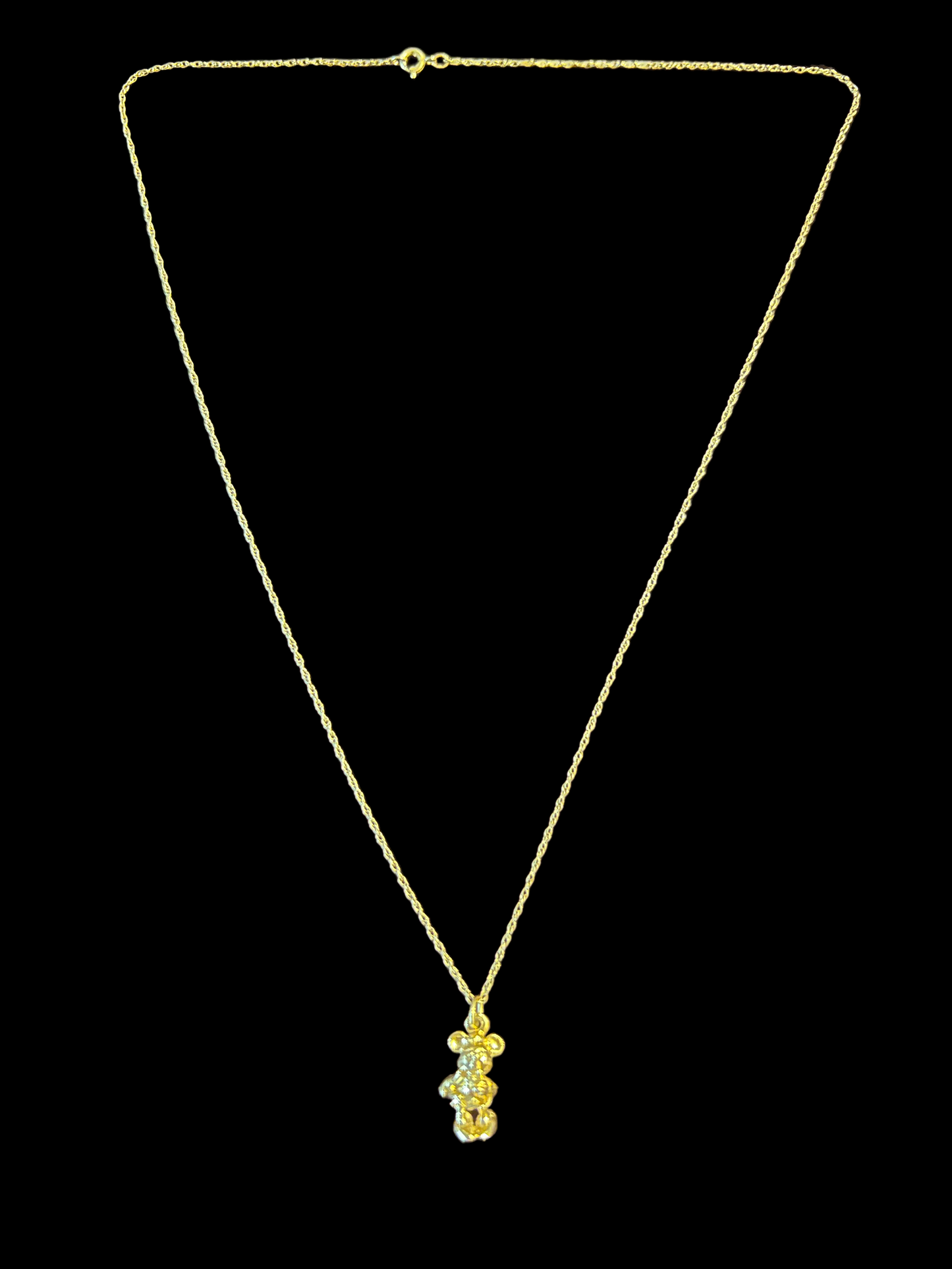 Disney Minnie Mouse Gold Necklace