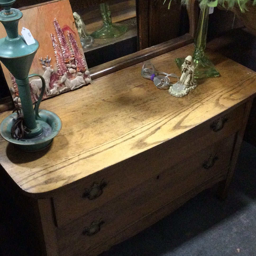 Oak Gentleman’s Chest with mirror